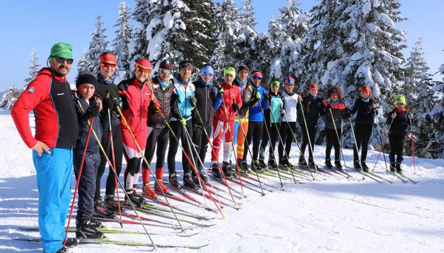 Ankaralı sporcular Ilgaz’da antrenmanda