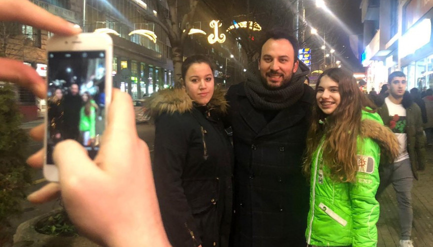 Belgradda hatıra fotoğrafı