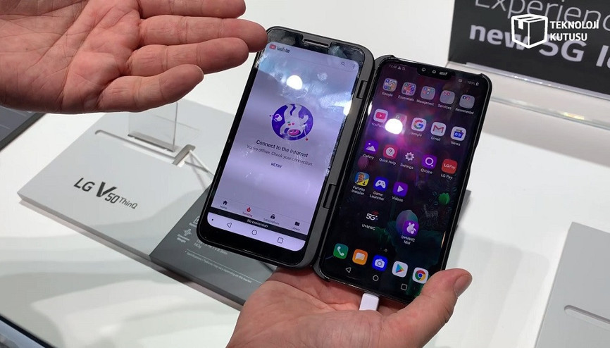 LG V50 ThinQ: İki ekranlı telefon karşınızda