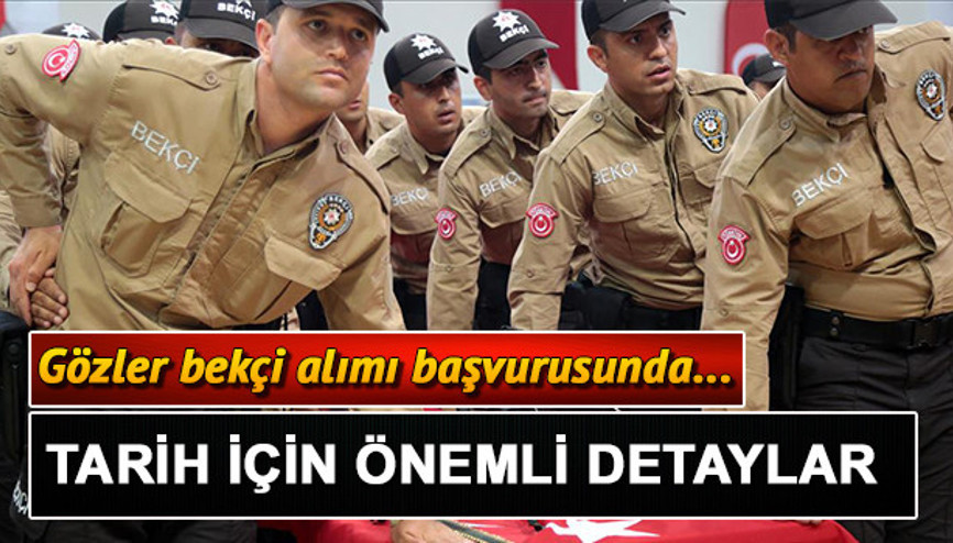 Bekçilik başvurusu için önceki yıl detayı Parkur nasıl olacak