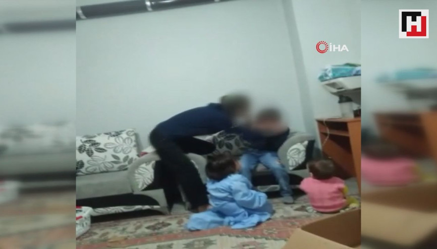 Üvey anne şiddeti kamerada