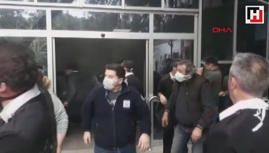 İzmirde hastanede yangın paniği