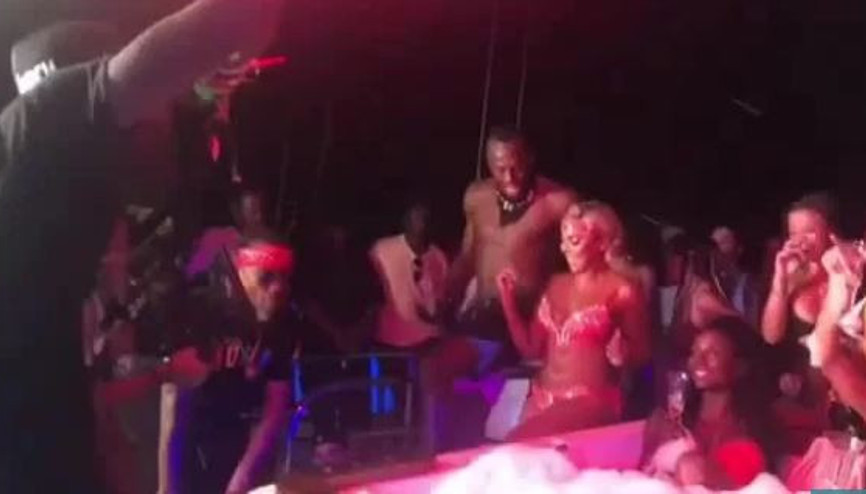 Usain Boltun çılgın partisi