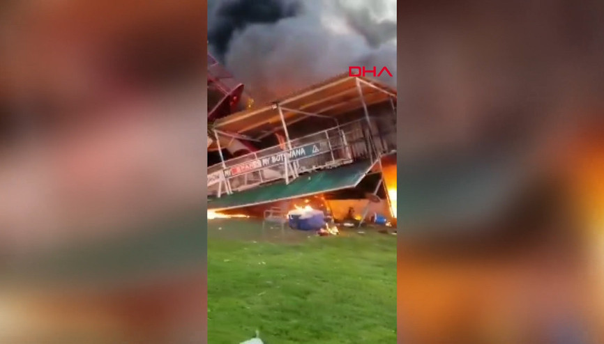 Öfkeli pilot, eşinin bulunduğu binaya çarptı