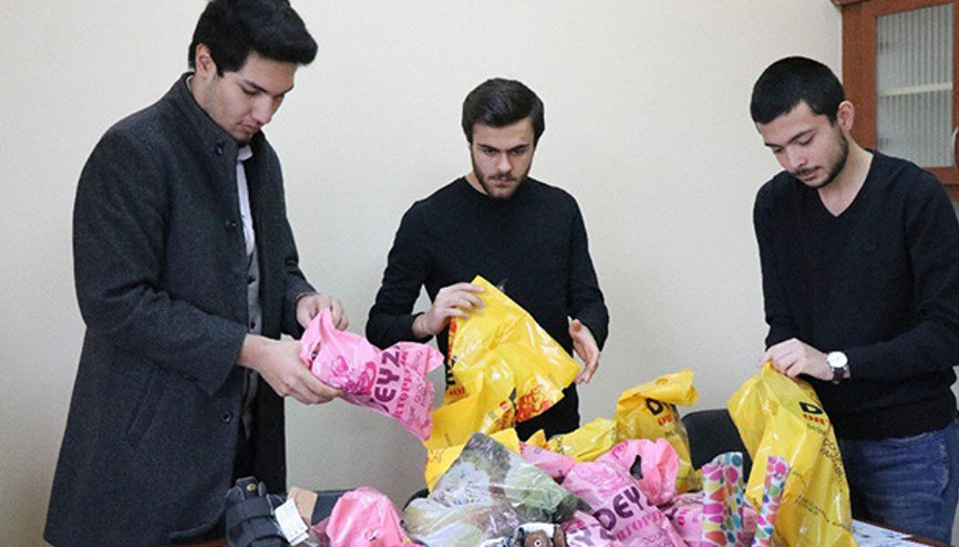 Üniversite öğrencilerinden Doğuya yardım kampanyası