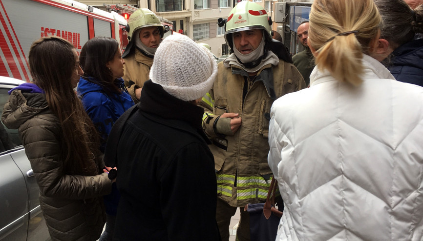 Teşvikiyede yangın paniği