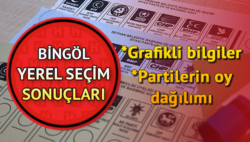 Bingöl seçim sonuçları ve 31 Mart 2019 parti oy oranları bilgisi