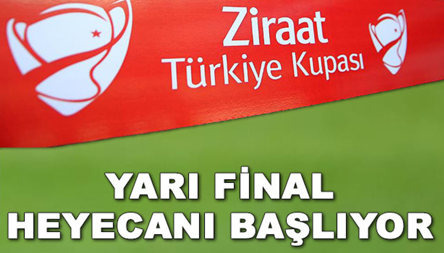 Ziraat Türkiye Kupası yarı final maçları ne zaman Maç programı belli oldu