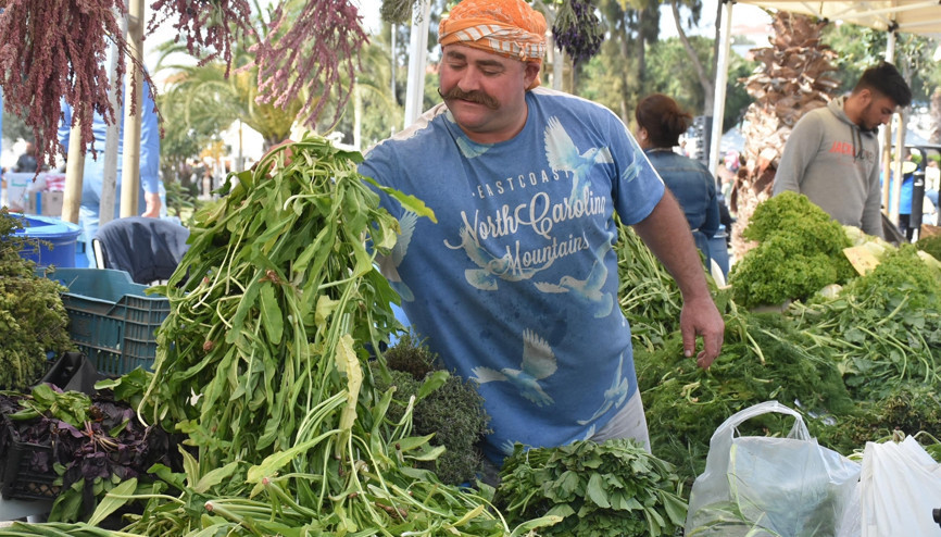 Alaçatı Ot Festivali bin bir çeşit lezzetle başladı