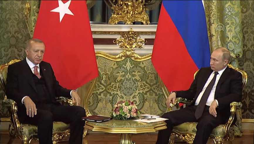 Erdoğan ve Putinden Moskovada önemli açıklamalar