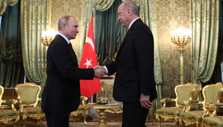 Erdoğan ve Putin Kremlin Sarayında bir araya geldi