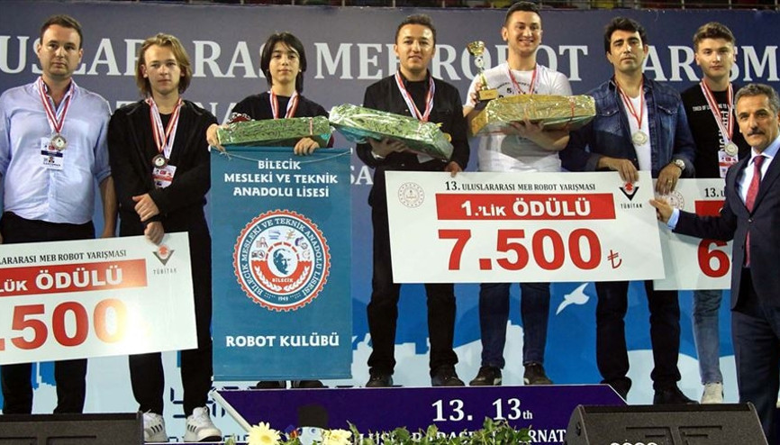 13. Uluslararası Robot Yarışması ödül töreni yapıldı