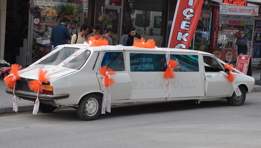 Düğünü için bu aracı yaptı ama sonu istediği gibi bitmedi