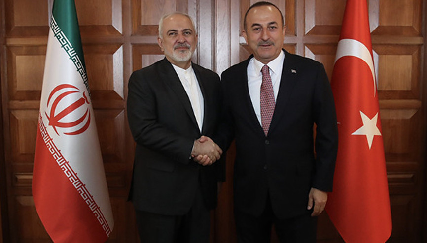 Çavuşoğlu ve İranlı mevkidaşı Cevad Zariften ortak basın toplantısı