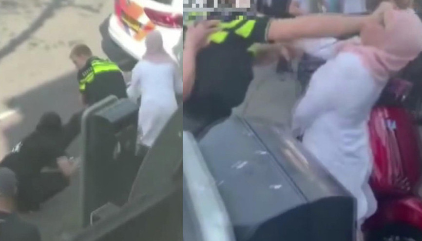 Hollandada polis şiddeti büyük tepki çekti