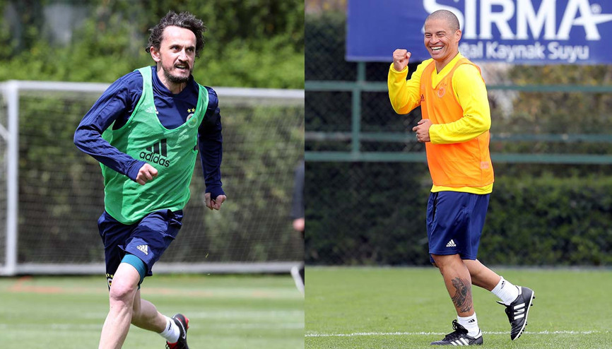 Samandırada Alex ve Tuncay şov Efsaneler sahaya indi...