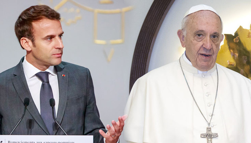 Macron Papa’yı Fransa’ya davet etti