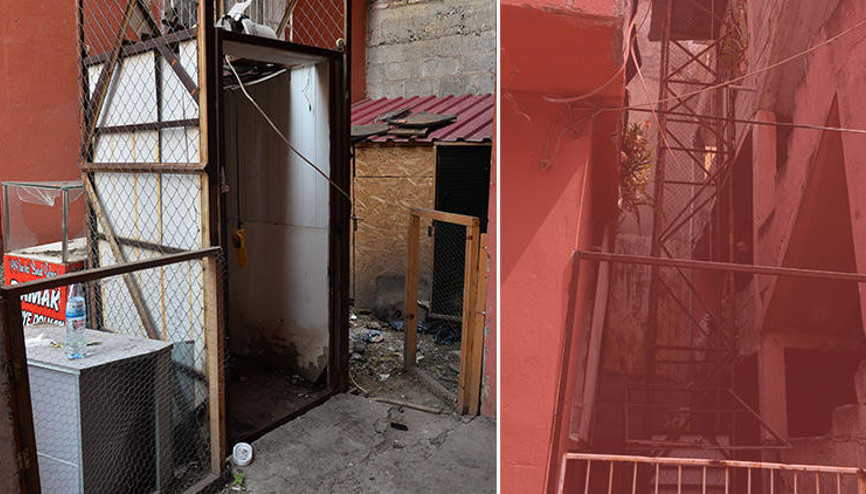 Engelli kadın, bindiği asansörün halatı kopunca öldü