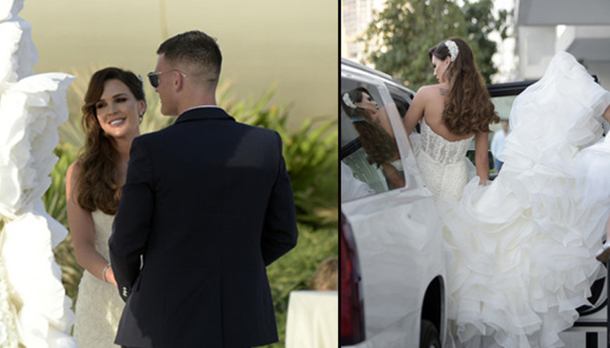 Güzellik kraliçesinin ikinci evliliği Dubaide: Duvaksız gelin oldu