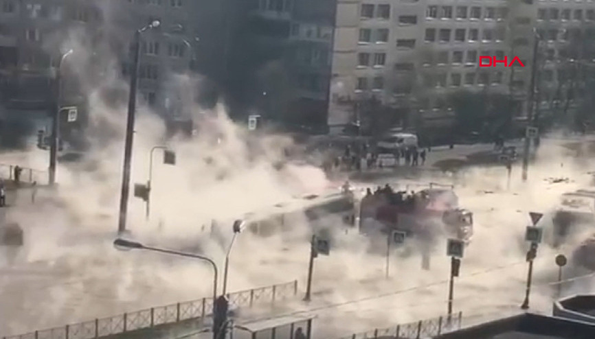 Rusyada ortalık bir anda savaş alanına döndü