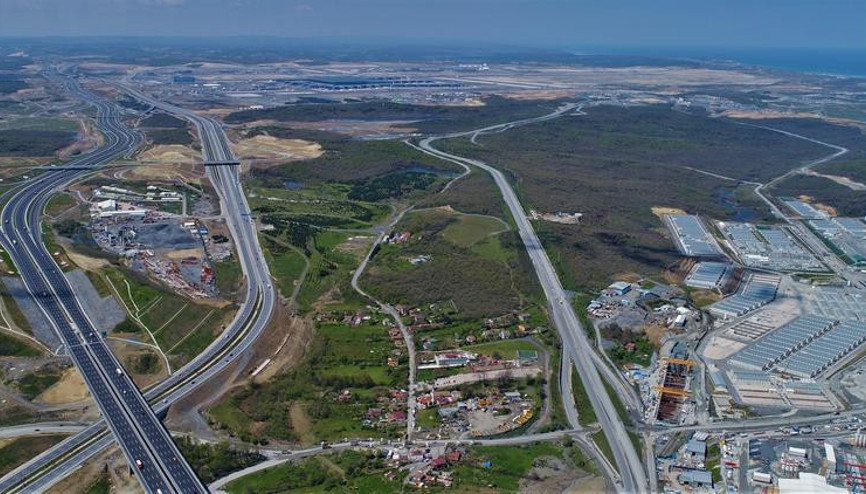 İstanbul Havalimanı metro hattındaki çalışmalar havadan görüntülendi İstanbul Havalimanı metro hattındaki çalışmalar havadan görüntülendi