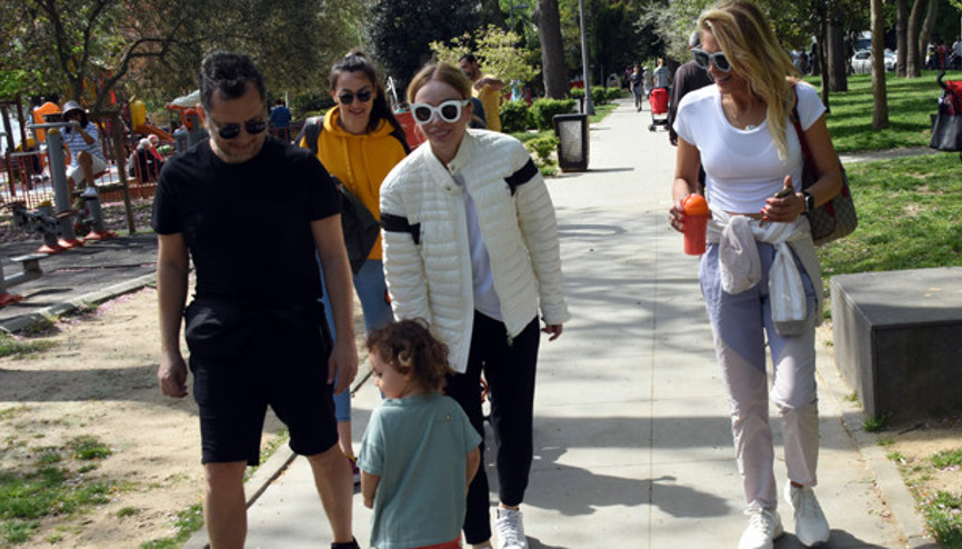 Ailece spor yaptılar