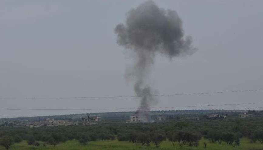 Azezde ÖSO, teröristlerin taciz ateşine karşılık verdi