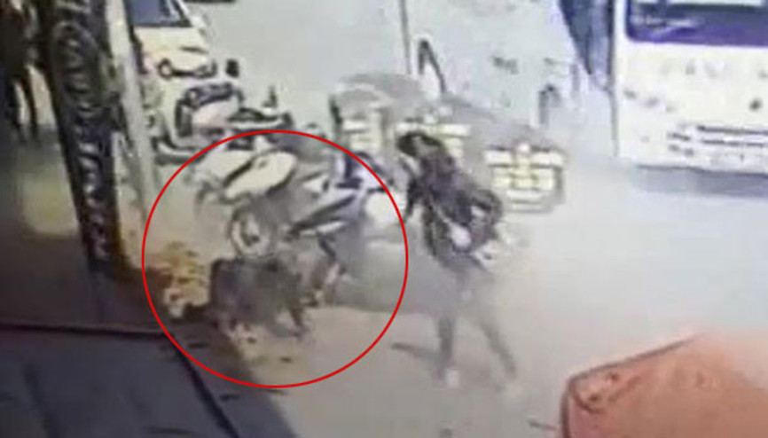 Yürürken inşattan başına tuğla düşen genç kız yaralandı