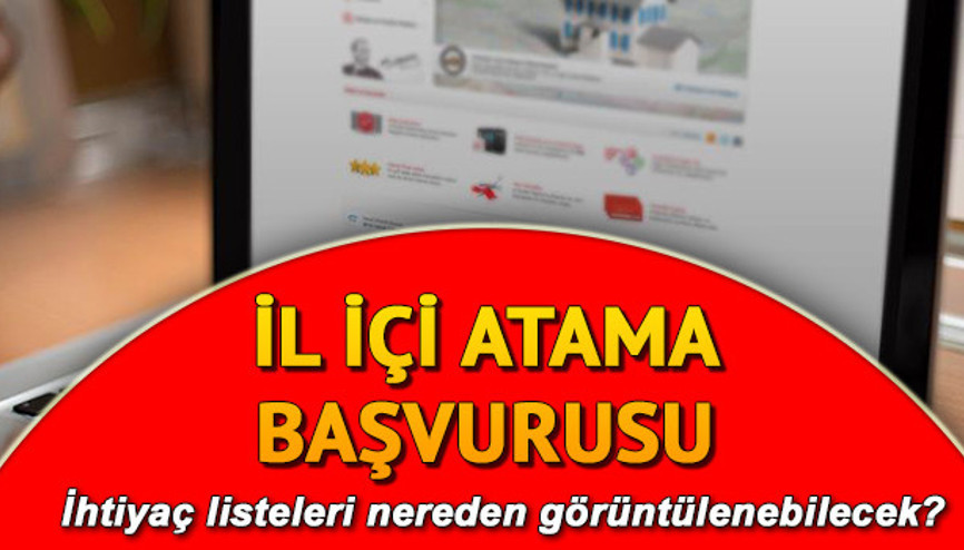 MEB İl içi atama başvurusu başladı | Kontenjanlar belli oldu mu