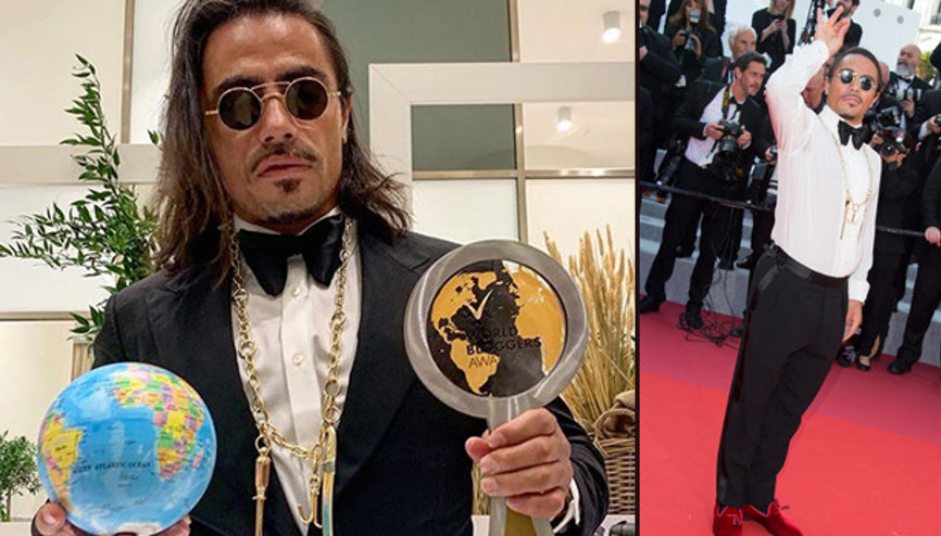 Önce kırmızı halıyı tuzladı  sonra ödül aldı