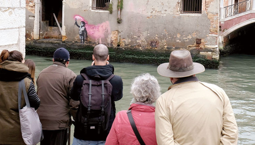 Venedik’te bir Banksy