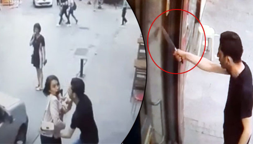 İstanbul’da dehşet anları Eşiyle kavga etti, terör estirdi