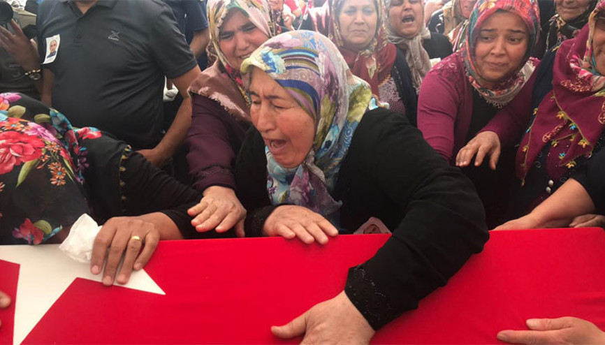 Kavgada vurulan polis törenle son yolculuğuna uğurlandı