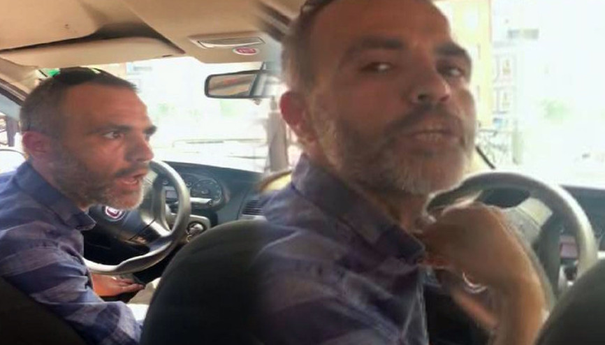 Nereye gideceğini duyunca taksiden indirmek istedi İşte o görüntüler