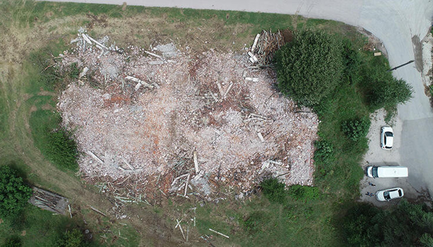 Kocaelide skandal olay Tarihi binayı yerle bir ettiler