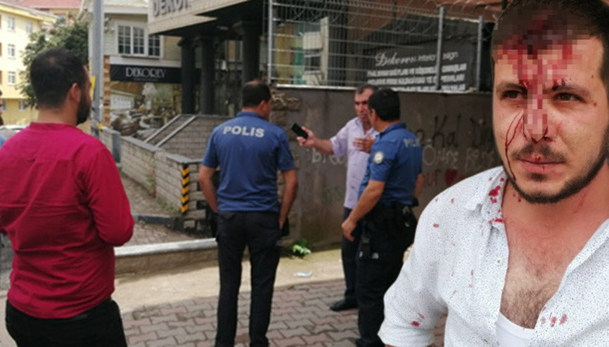 Pendikte kaldırım taşlı dehşet