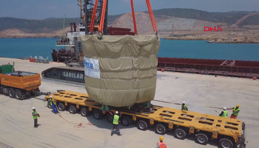 Akkuyunun kor tutucusu inşaat sahasına ulaştı