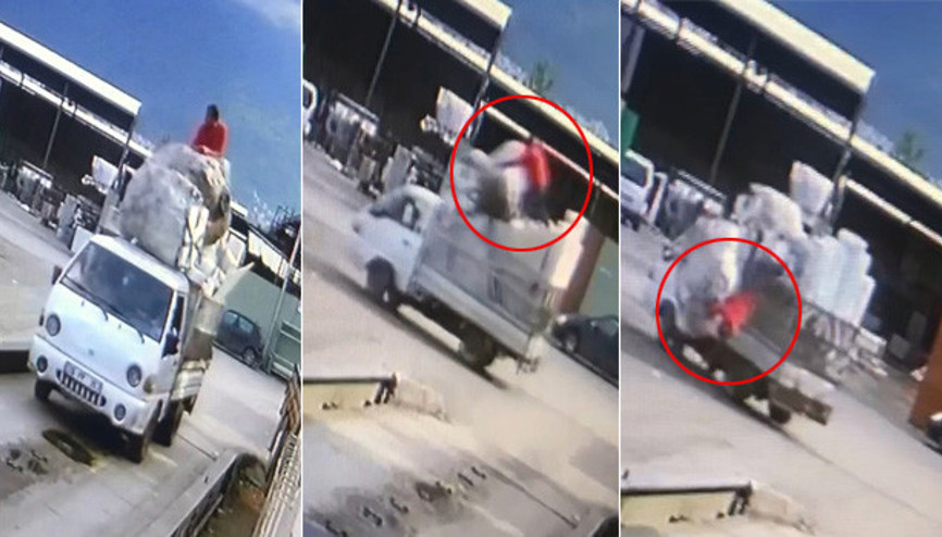 13 yaşındaki oğlunun kullandığı kamyonetten böyle düşmüştü... Acı haber geldi