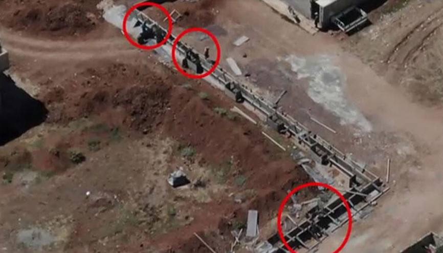 Terör mevzileri böyle görüntülendi