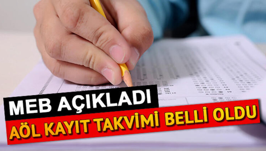 AÖL ek sınavı ne zaman yapılacak Açık lise yeni dönem kayıtları ne zaman AÖL ek sınavı ne zaman yapılacak Açık lise yeni dönem kayıtları ne zaman