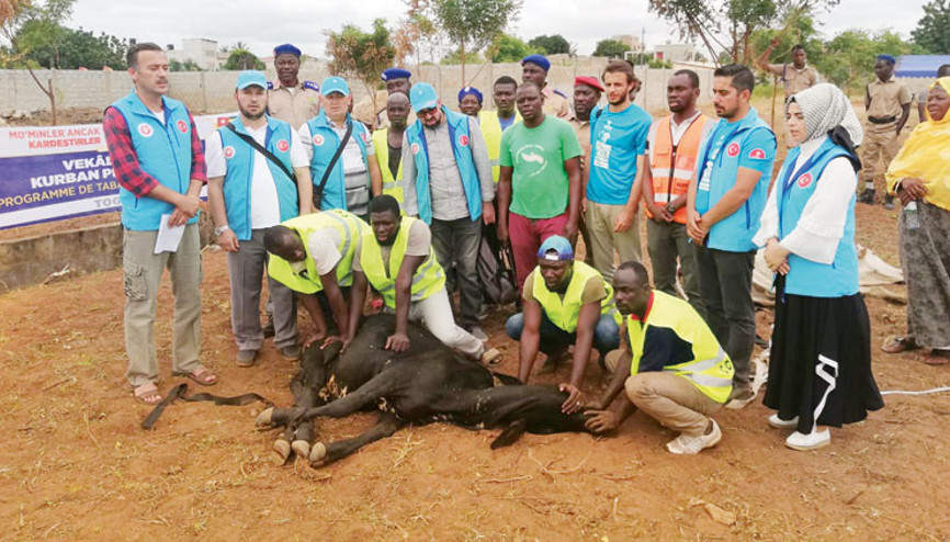 Erdoğan’ın kurbanı Togo’da kesildi