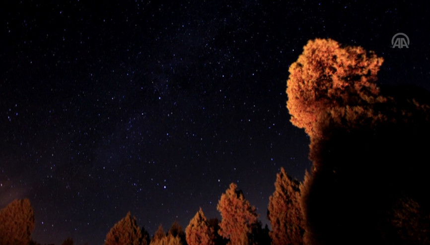 Domaniçte perseid meteor yağmuru