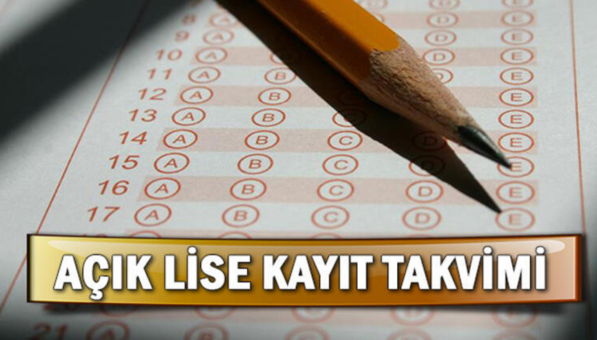Açık lise kayıt takvimi belli oldu AÖL yeni dönem kayıt yenileme ne zaman başlayacak