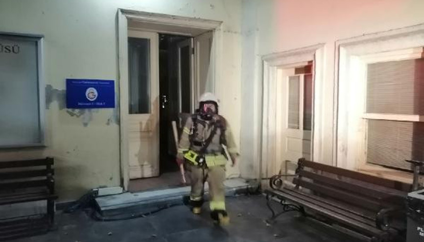 Galatasaray Üniversitesinde yangın paniği