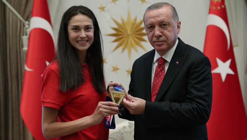 Cumhurbaşkanı Erdoğan, İrem Yamanı kabul etti