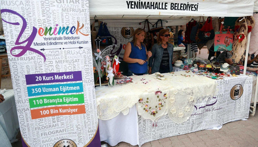 Kursiyerlerin ürünleri festivalde