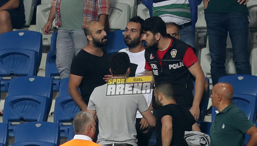 Arda Turanın kardeşi olay çıkardı Fenerbahçenin golünden sonra...