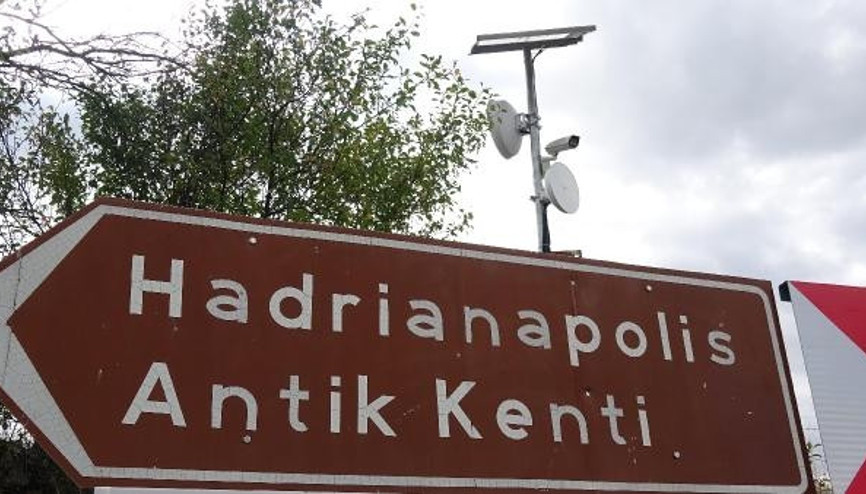 Hadrianapolis Antik Kentine güvenlik kameralı koruma