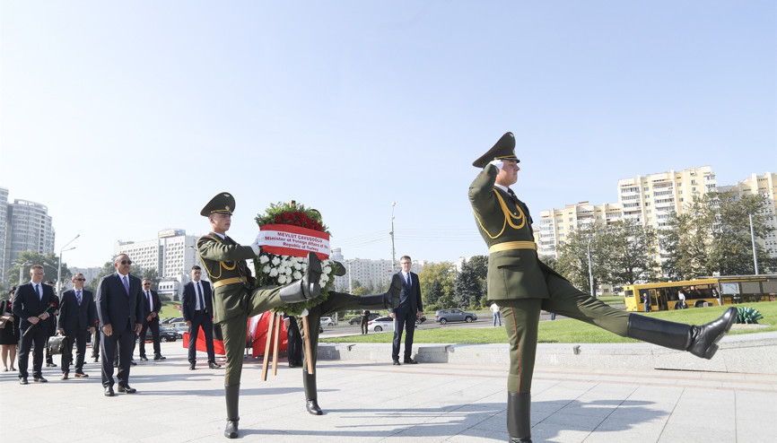 Dışişleri Bakanı Çavuşoğlu Belarusta