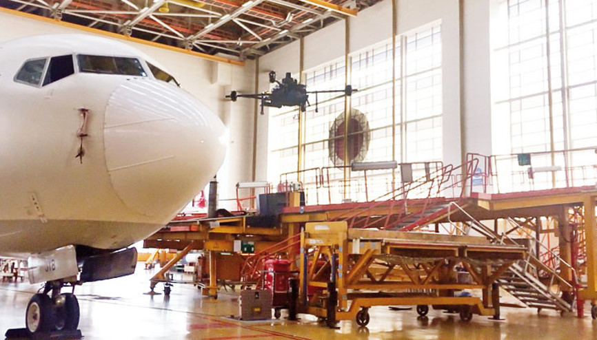 Uçaklara drone ile muayene